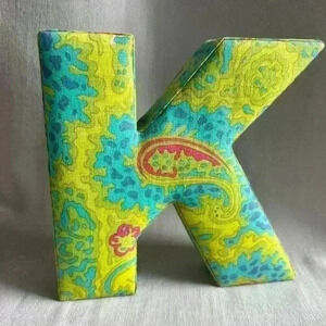 Decorative  K Paisley Green Home Decor Kids Children’s Room Wall Art Decal